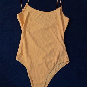 SHEIN orange bodysuit